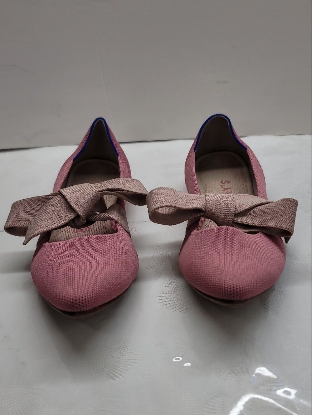 Rothy's The Rosebud Pointed Toe Bow Maryjanes Size 9.5 - Picture 2 of 11